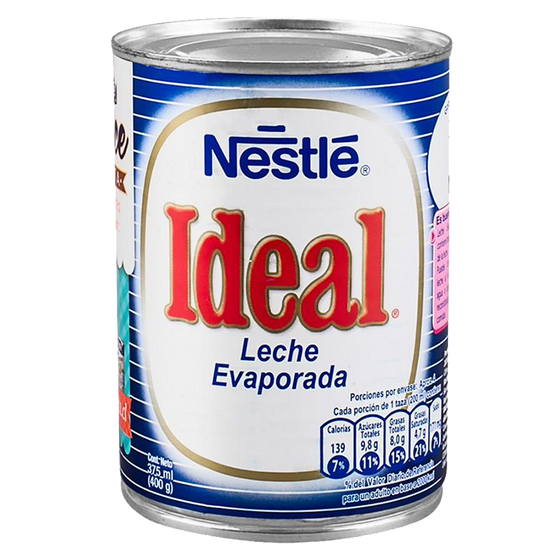 LECHE NESTLÉ EVAPORADA IDEAL 400 GRS.