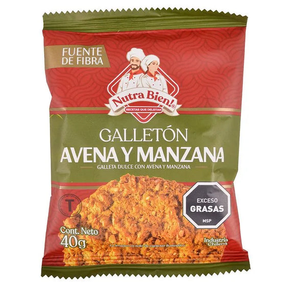 GALLETON AVENA Y MANZANA NUTRA BIEN 40GR