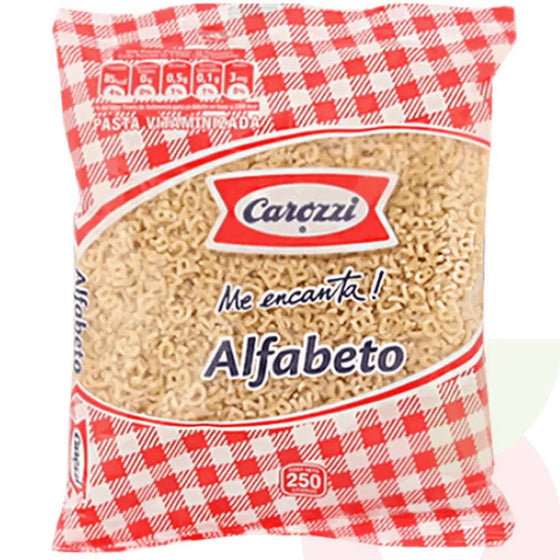 FIDEOS ALFABETO CAROZZI 250 GR