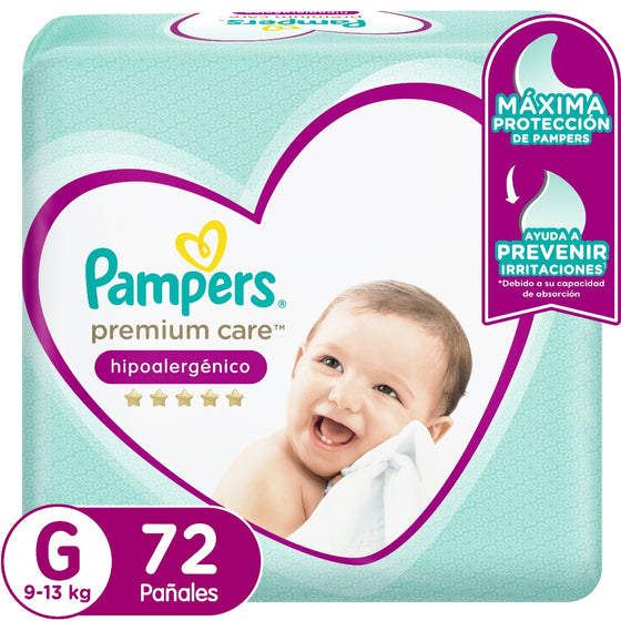 Pañales Pampers Premiun Care Maleta Quincenal