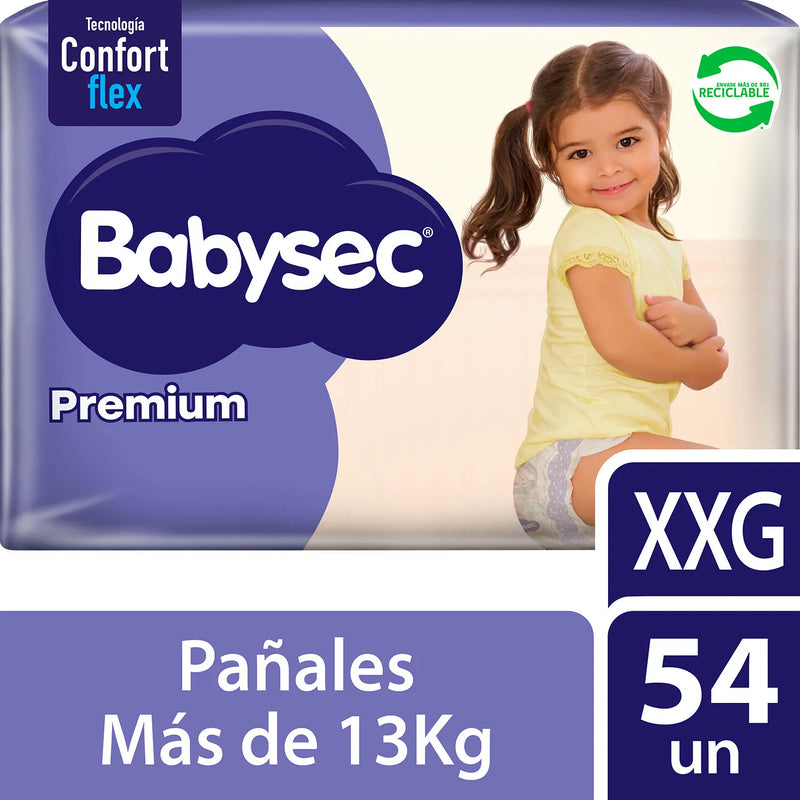 Pañales Babysec Premiun Maleta Grande