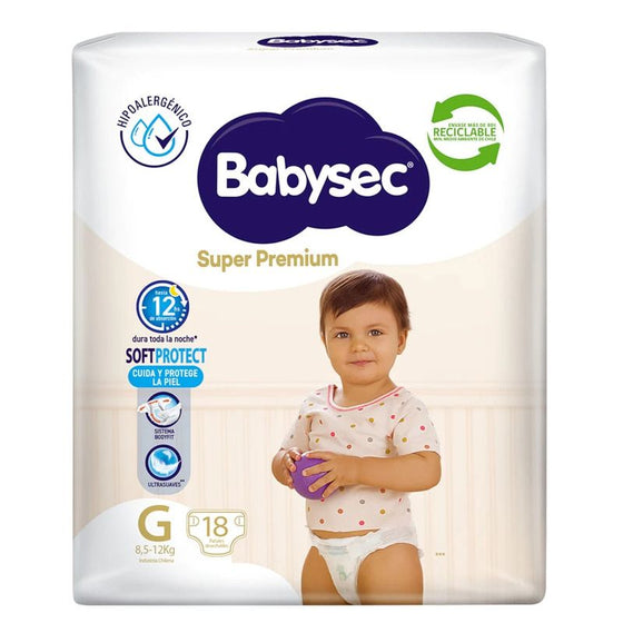 Pañales Babysec Súper Premiun Maleta Semanal
