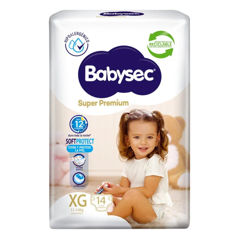 Pañales Babysec Súper Premiun Maleta Semanal