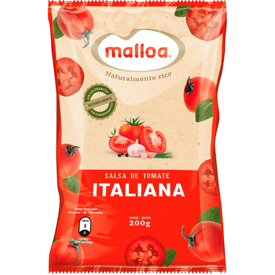 SALSA TOMATES MALLOA 200 GRAMOS