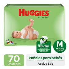 Pañales Huggies Active Sec Maleta Quincenal