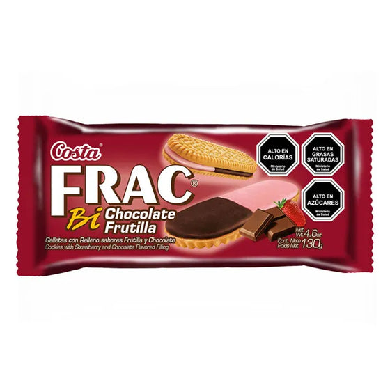 GALLETAS FRAC SABOR FRUTILLA-CHOCOLATE COSTA 130GR