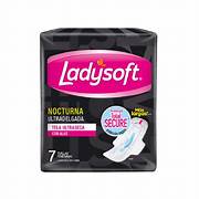 TOALLAS HIGIENICAS LADYSOFT NOCTURNA ULTRADELGADA 7 UNIDADES