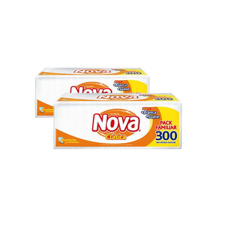 SERVILLETAS NOVA 300 UNIDADES.