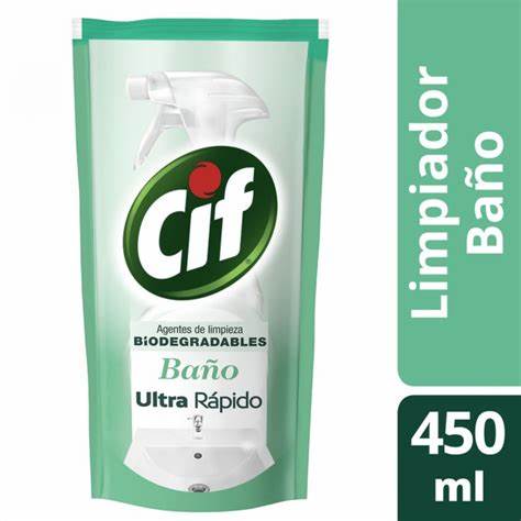 LIMPIADOR DE BAÑO ULTRA RAPIDO CIF 450ML